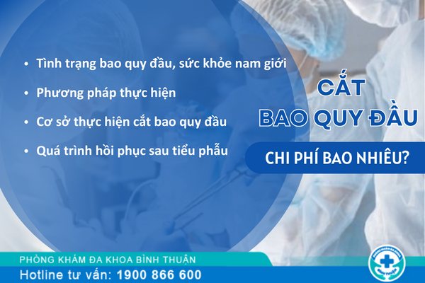 Chi phí cắt bao quy đầu có mắc không?