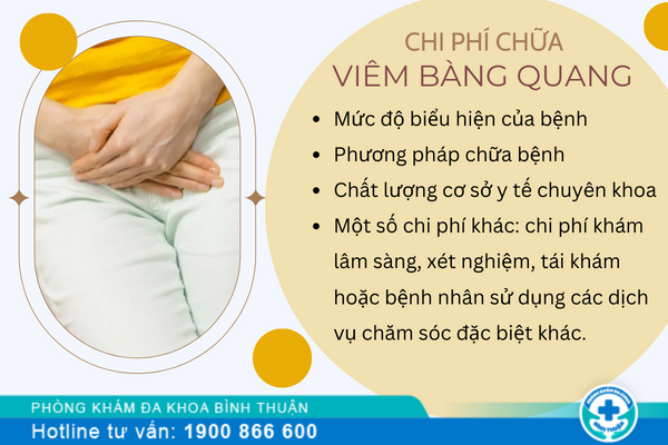 Chi phí điều trị viêm bàng quang ở nữ là bao nhiêu?