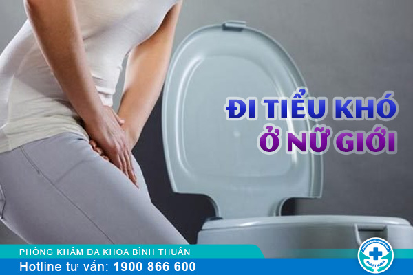 Đi tiểu khó ở nữ là triệu chứng của bệnh gì?