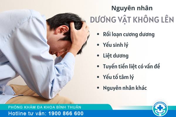 Dương vật không lên do nguyên nhân gì? điều trị như thế nào?