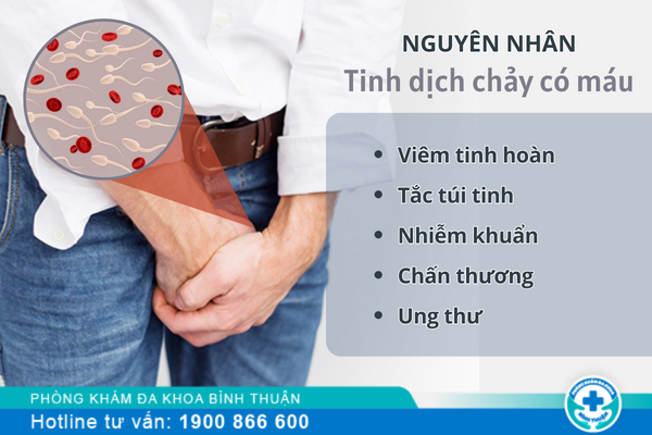 Tinh dịch chảy có máu là bệnh gì?