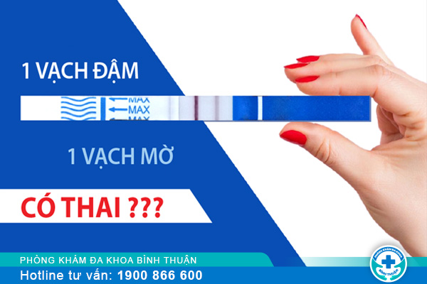 Thử thai 1 đậm 1 nhạt là có thai không?