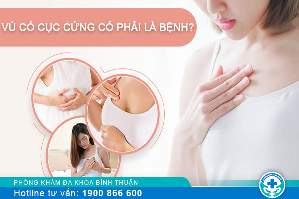 Vú có cục cứng có sao không?